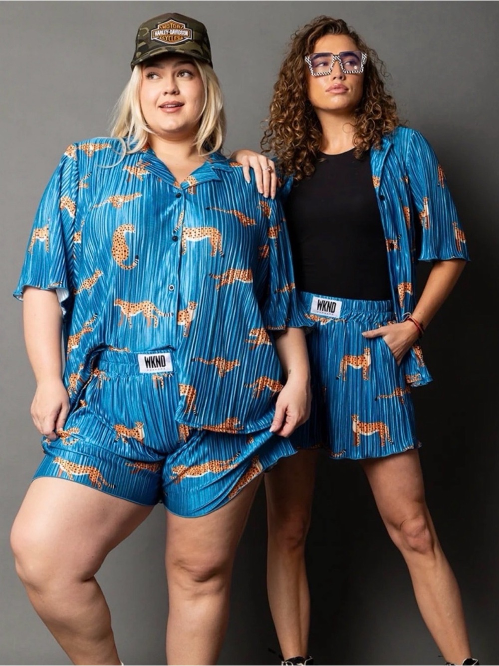 Blue Leopard-Print s